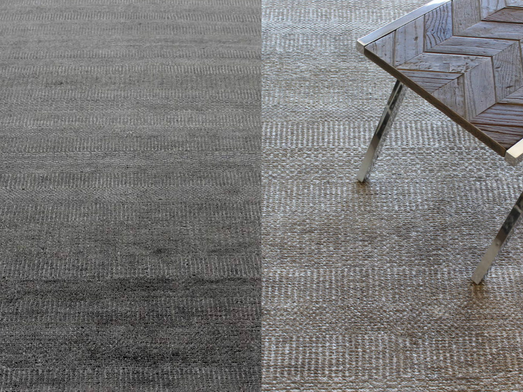Modern texture neutral rug